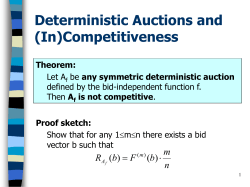 Competitive Auctions via Random Sampling