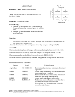 Cutting torch set-up