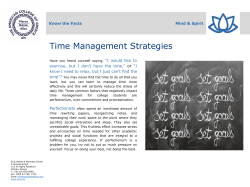 Time Management Strategies - The American College of Greece