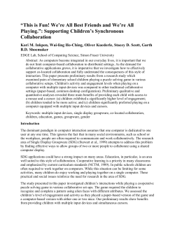 This is Fun! We`re All Best Friends and We`re All Playing.