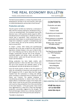 The Real Economy Bulletin