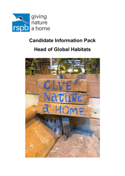 Head of Global Habitats