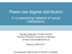 Power-law degree distribution