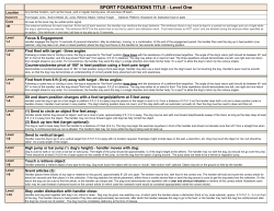 TEAM Level One PDF Summary