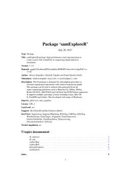 Package `samExploreR`