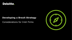 Developing a Brexit Strategy
