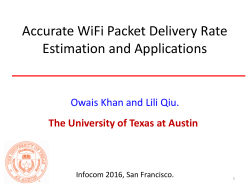 Accurate WiFi Packet Delivery Rate Estimation and Applications