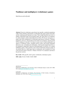 Nonlinear and multiplayer evolutionary games