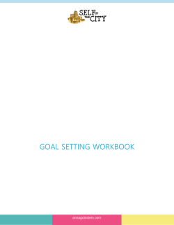 goal setting workbook