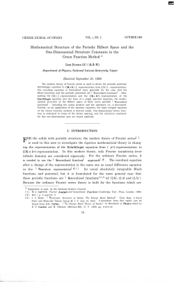 Mathematical Structure of the Periodic Hilbert Space and the One