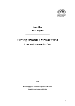 Moving towards a virtual world