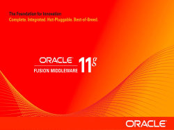 Oracle SOA Suite Customer Overview