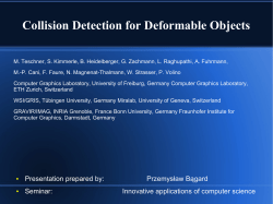 Collision Detection for Deformable Objects