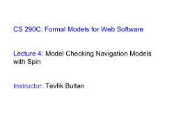 Model Checking Navigation Models with Spin
