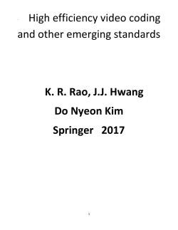 5 High efficiency video coding (HEVC)