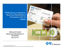 BlueCross BlueShield of Tennessee`s ICD
