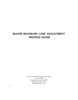 major boundary line adjustment process guide