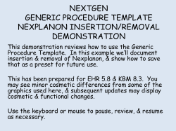 NEXTGEN PRENATAL INTAKE VISIT DEMONSTRATION