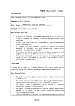 Job Description - York Museums Trust