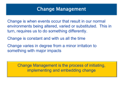 Change Management