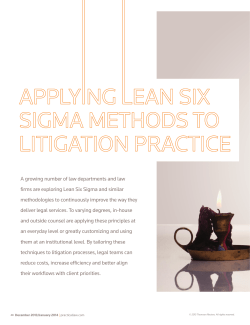 A growing number of law departments and law firms are exploring