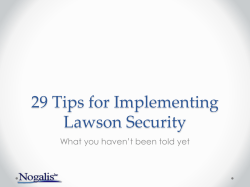 Lawson Security