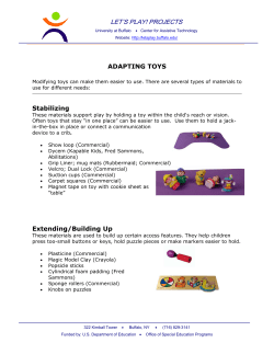 Let`s Play! Project: Adapting Toys