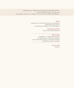 Theta VII Responsables scientifiques Mentions l&eacute;gales Date de