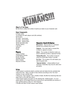 Object of the Game: Game Components: Players: Setup: Character