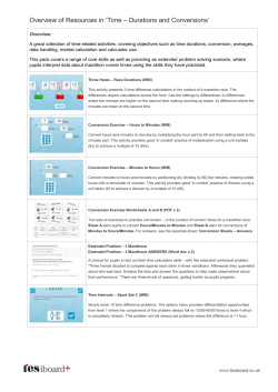 Durations and Conversions