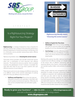 Is a Rightsourcing Strategy Right For Your Project