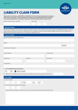 liability claim form