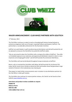 GolfTech Austria, exclusive distribution partner for