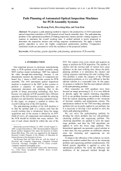 Path Planning of Automated Optical Inspection Machines for