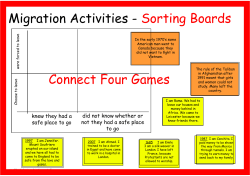 Migration Activities - Sorting Boards Connect Four Games