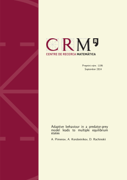 Adaptive behaviour in a predator-prey model leads to multiple