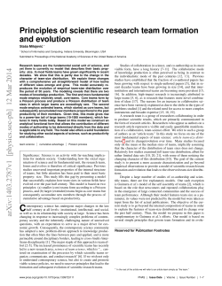 Principles of scientific research team formation and evolution