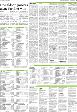 Donaldson powers away for first win