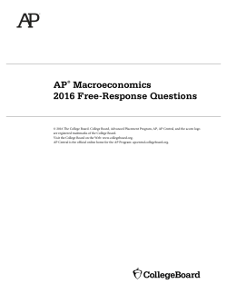 AP&reg; Macroeconomics 2016 Free