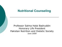 Nutritional Counseling in Family Practice