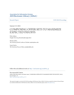 composing offer sets to maximize expected payoffs