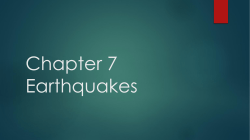 Chapter 7 Earthquakes