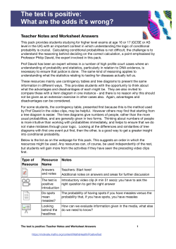 The test is positive: What are the odds it`s wrong?