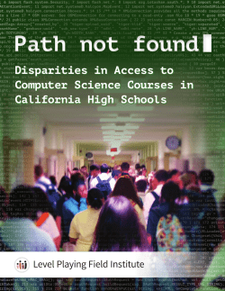 Path not found - Level Playing Field Institute