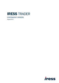 Contingent Orders simplified