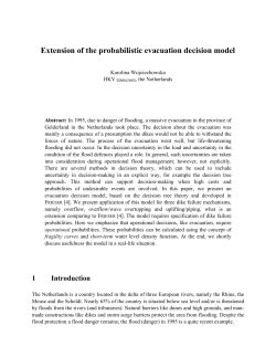 Extension of the probabilistic evacuation decision model