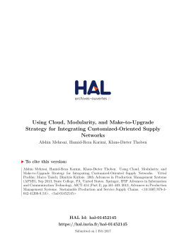Using Cloud, Modularity, and Make-to-Upgrade Strategy - HAL