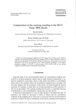 Computation of the running coupling in the SU(2) Yang&mdash;Mills theory