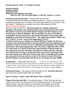 Let us give thanks and praise to the Lord our God.