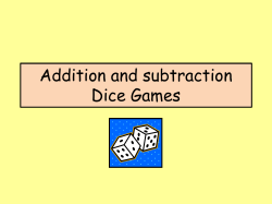 Addition Dice Games